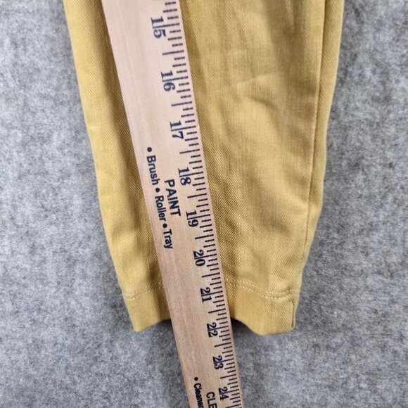 Time And Tru Womens Mustard Yellow Skinny Pants Size M (8-10) Stretch Material - Picture 8 of 8